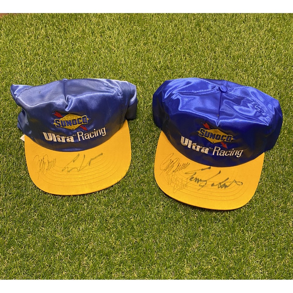 Vintage Satin Sunoco Hat Mens SnapBack Racing Singed Dale Earnhardt Tony Stewart